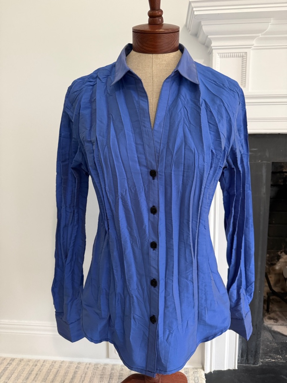 Beluva Signature Parker Blouse Button Down Shirt Womens